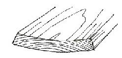 Image showing cupping of a wooden board