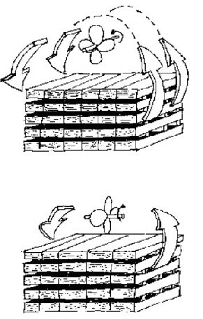 Image showing air flow in longitudinal and cross shaft kilns used for kiln drying wood