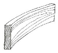 Image showing bow of a wooden board